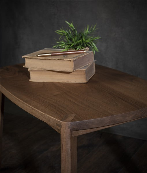 Nora Solid Walnut Coffee Table – Japandi Style Wooden Side Table – Handmade Modern Minimalist Table