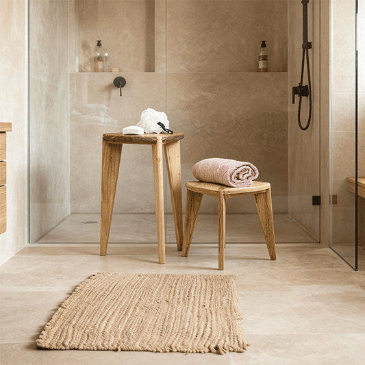 Nise Heimen Duo M - Set di sgabelli in acacia