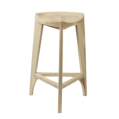 Sgabello da bar in legno di acero Terza