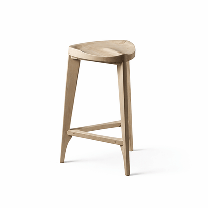 Sgabello da bar in legno di acero Terza