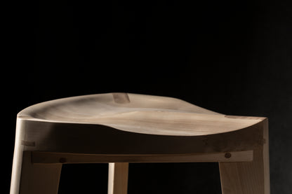 Sgabello da bar in legno di acero Terza