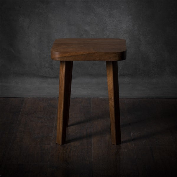 Sgabello quadrato minimalista in noce – Comodino o tavolino fatto a mano – Tavolino – Tavolo da soggiorno – Tavolino da caffè – Spedizione gratuita