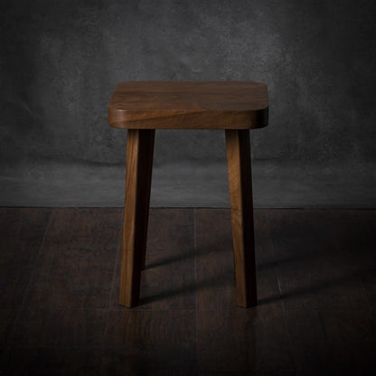 Sgabello quadrato minimalista in noce – Comodino o tavolino fatto a mano – Tavolino – Tavolo da soggiorno – Tavolino da caffè – Spedizione gratuita