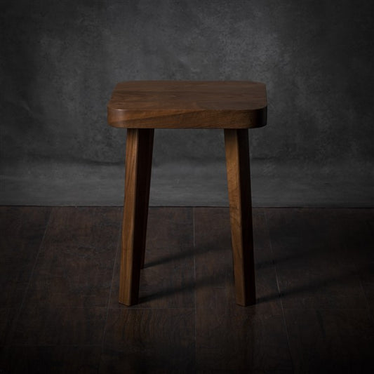 Sgabello quadrato minimalista in noce – Comodino o tavolino fatto a mano – Tavolino – Tavolo da soggiorno – Tavolino da caffè – Spedizione gratuita