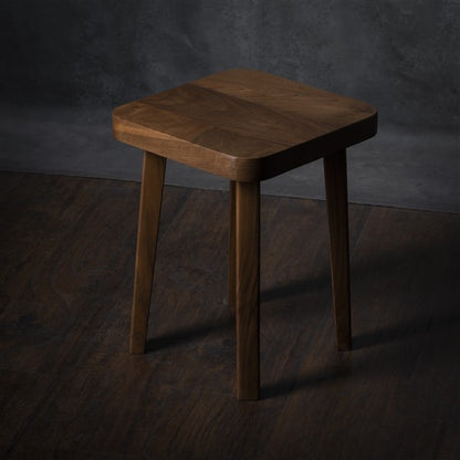 Sgabello quadrato minimalista in noce – Comodino o tavolino fatto a mano – Tavolino – Tavolo da soggiorno – Tavolino da caffè – Spedizione gratuita