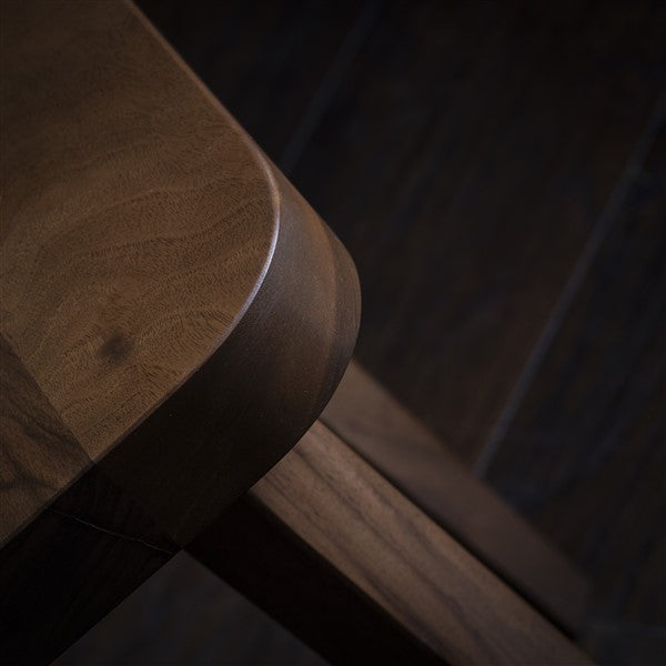 Sgabello quadrato minimalista in noce – Comodino o tavolino fatto a mano – Tavolino – Tavolo da soggiorno – Tavolino da caffè – Spedizione gratuita