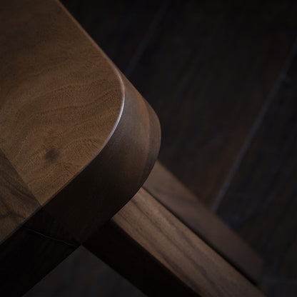 Sgabello quadrato minimalista in noce – Comodino o tavolino fatto a mano – Tavolino – Tavolo da soggiorno – Tavolino da caffè – Spedizione gratuita