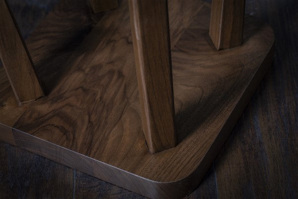 Sgabello quadrato minimalista in noce – Comodino o tavolino fatto a mano – Tavolino – Tavolo da soggiorno – Tavolino da caffè – Spedizione gratuita