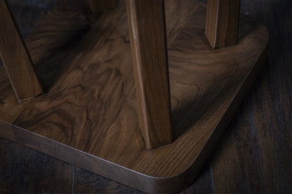 Sgabello quadrato minimalista in noce – Comodino o tavolino fatto a mano – Tavolino – Tavolo da soggiorno – Tavolino da caffè – Spedizione gratuita