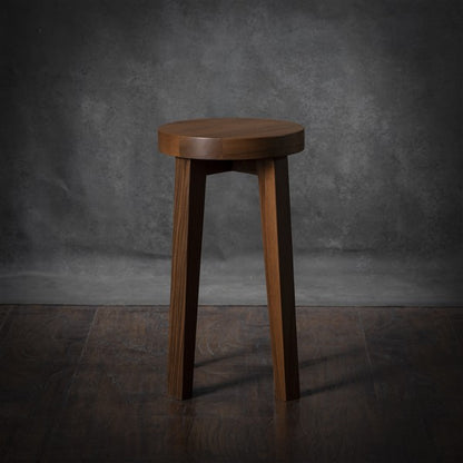 Comodino in noce massello - Tavolino laterale, sgabello da comodino, comodino, mobile minimalista fatto a mano, sgabello in legno, finitura a olio naturale