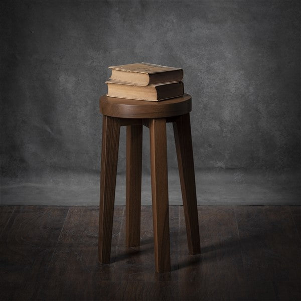 Comodino in noce massello - Tavolino laterale, sgabello da comodino, comodino, mobile minimalista fatto a mano, sgabello in legno, finitura a olio naturale