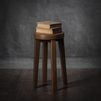 Comodino in noce massello - Tavolino laterale, sgabello da comodino, comodino, mobile minimalista fatto a mano, sgabello in legno, finitura a olio naturale