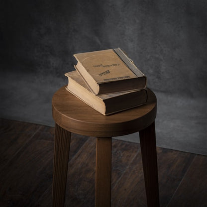 Comodino in noce massello - Tavolino laterale, sgabello da comodino, comodino, mobile minimalista fatto a mano, sgabello in legno, finitura a olio naturale