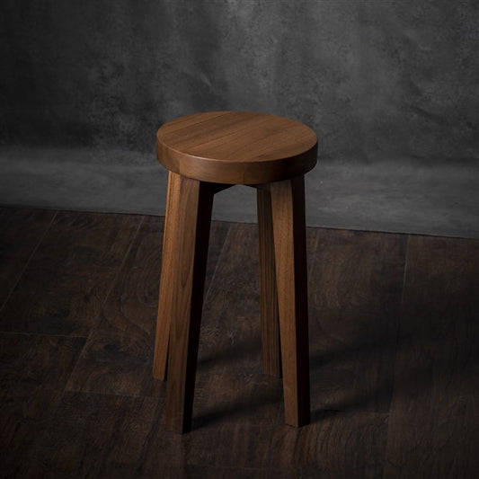 Comodino in noce massello - Tavolino laterale, sgabello da comodino, comodino, mobile minimalista fatto a mano, sgabello in legno, finitura a olio naturale