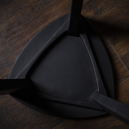 Sumi - Sgabello in legno nero - Seduta minimalista triangolare bruciata - Mobili decorativi moderni fatti a mano, sgabello laterale in legno massello, Japandi Interior