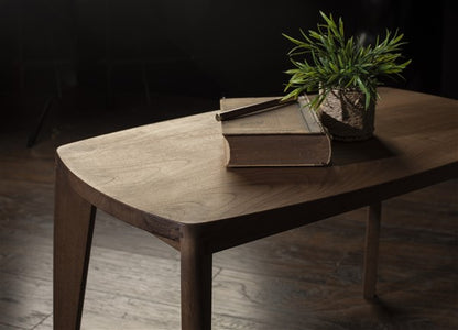 Nora Solid Walnut Coffee Table – Japandi Style Wooden Side Table – Handmade Modern Minimalist Table