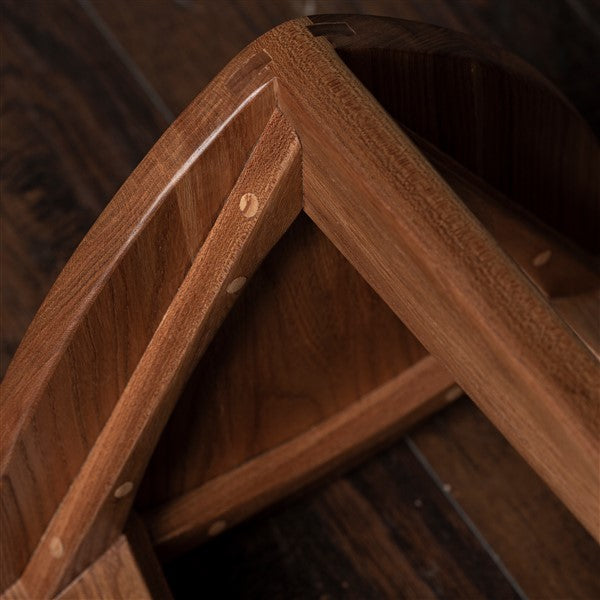 Nire - Sgabello in olmo con seduta piatta