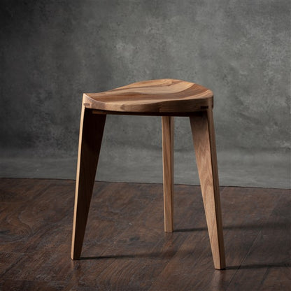 Kurumi Oku Natur L - Sgabello a tre gambe in legno di noce naturale europeo
