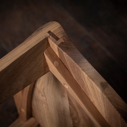 Kurumi Oku Natur L - Sgabello a tre gambe in legno di noce naturale europeo