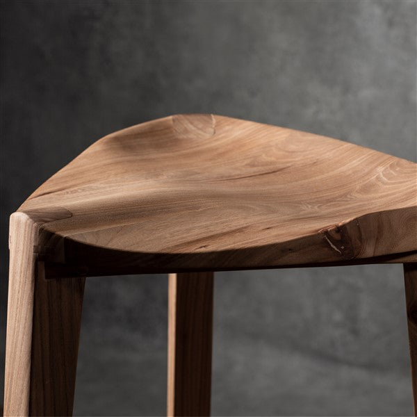 Sgabello da bar in legno di olmo Terza