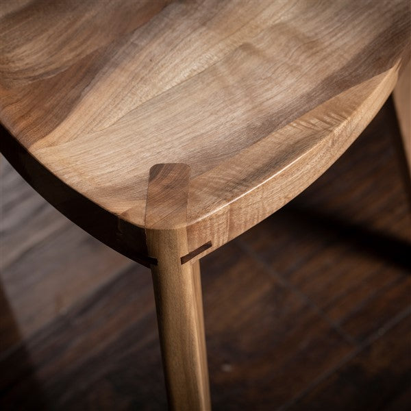 Kurumi Oku Natur L - Sgabello a tre gambe in legno di noce naturale europeo