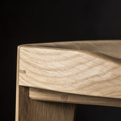 Sgabello da bar in legno di quercia