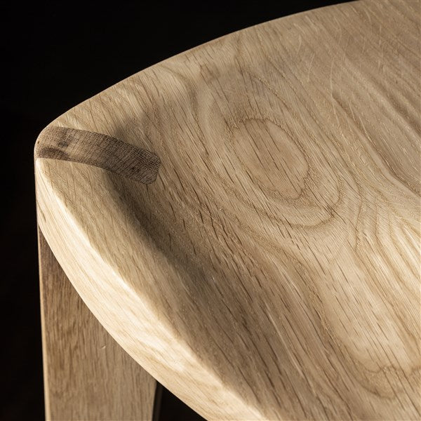 Sgabello da bar in legno di quercia