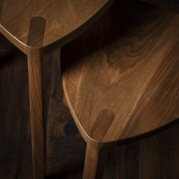 Kurumi Hira - Sgabello a tre gambe in legno di noce