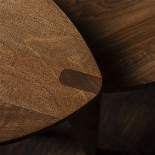 Kurumi Hira - Sgabello a tre gambe in legno di noce