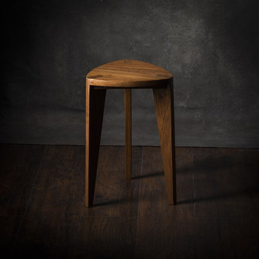 Kurumi Hira - Sgabello a tre gambe in legno di noce